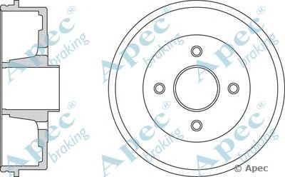 APEC BRAKING drm9911 -  Тормозной барабан